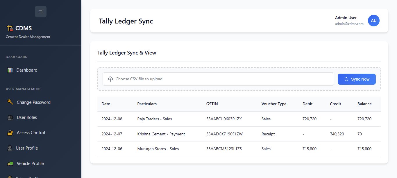 CDMS Tally Ledger Sync